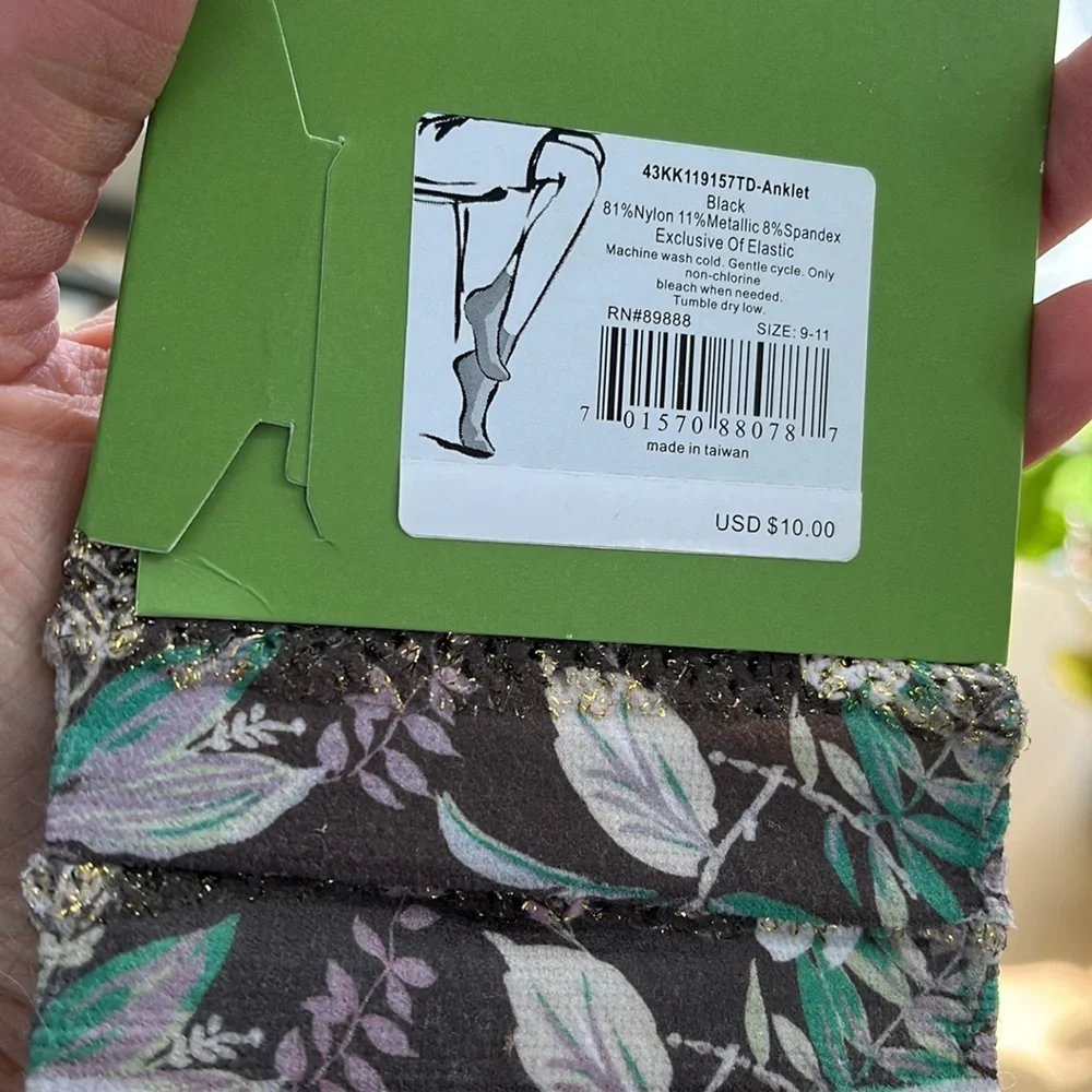 Kate Spade Bronze Gold Floral Metallic Anklets